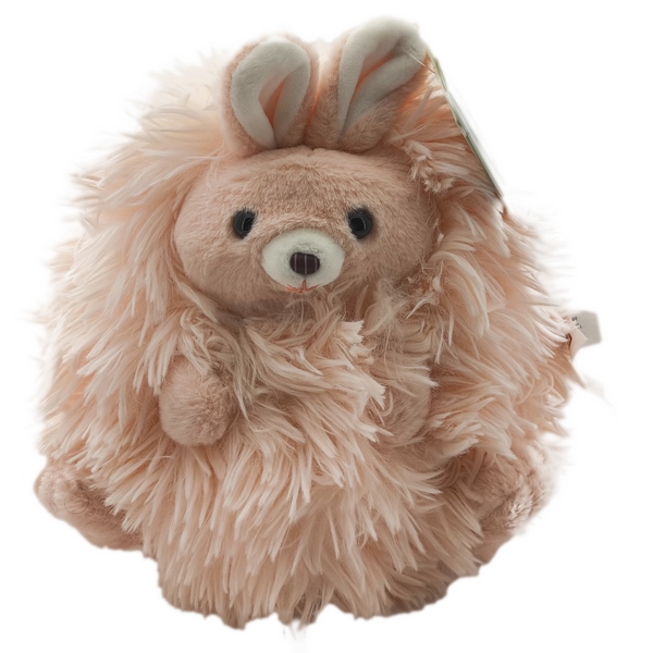 عروسک خرگوش پرز بلند صورتی